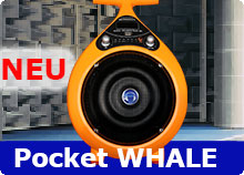 Pocket Whale Lautsprecher zur Nachhallzeitmessung